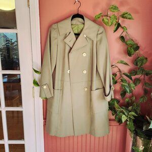 Vintage Betty Rose Overcoat Tan-Olive Green